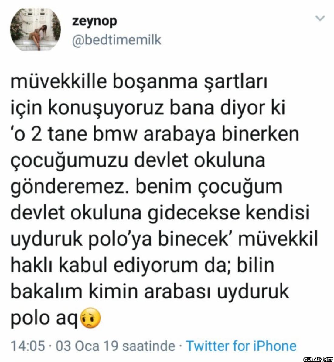 müvekkille boşanma...