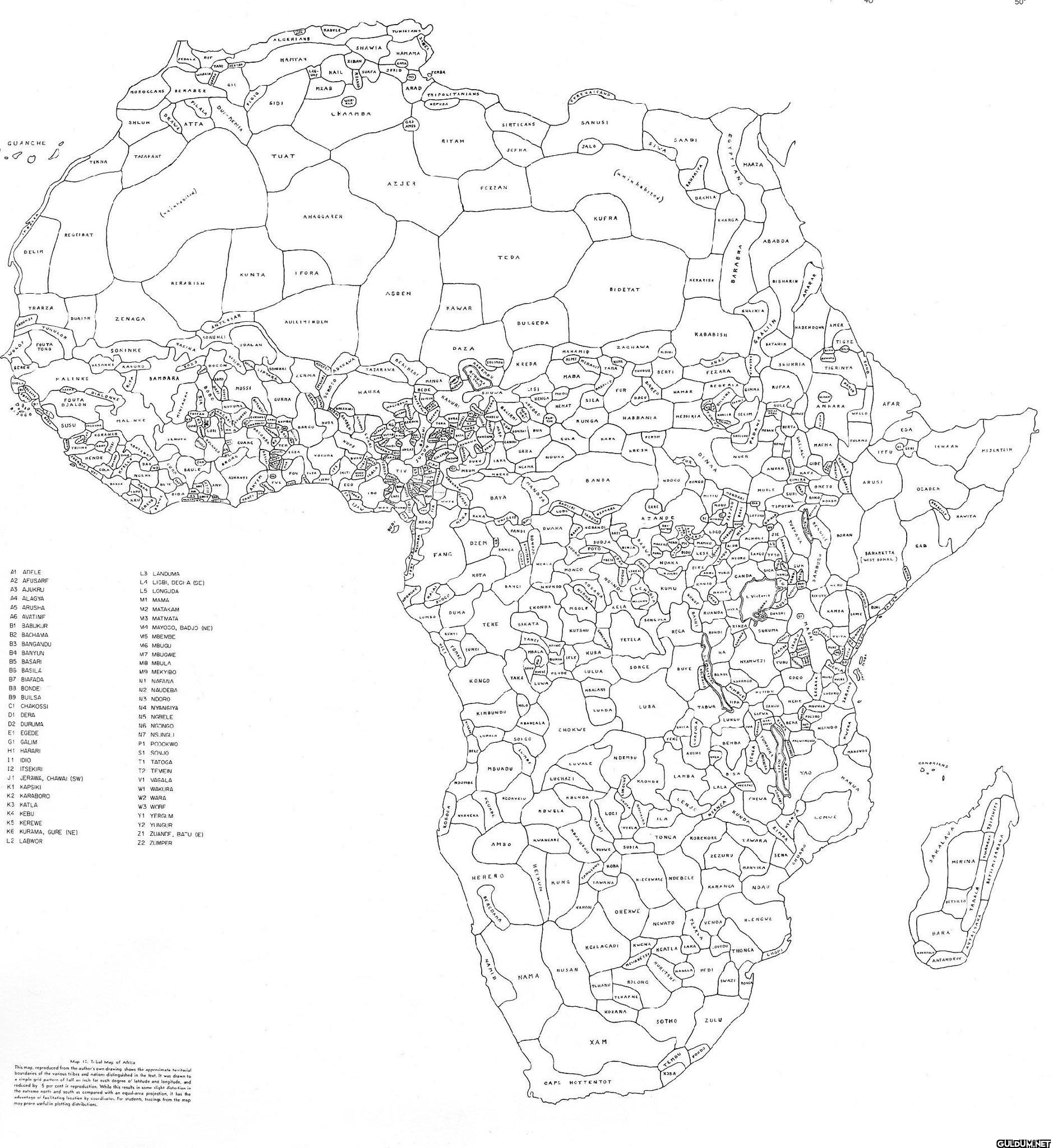 Map of Africa using...