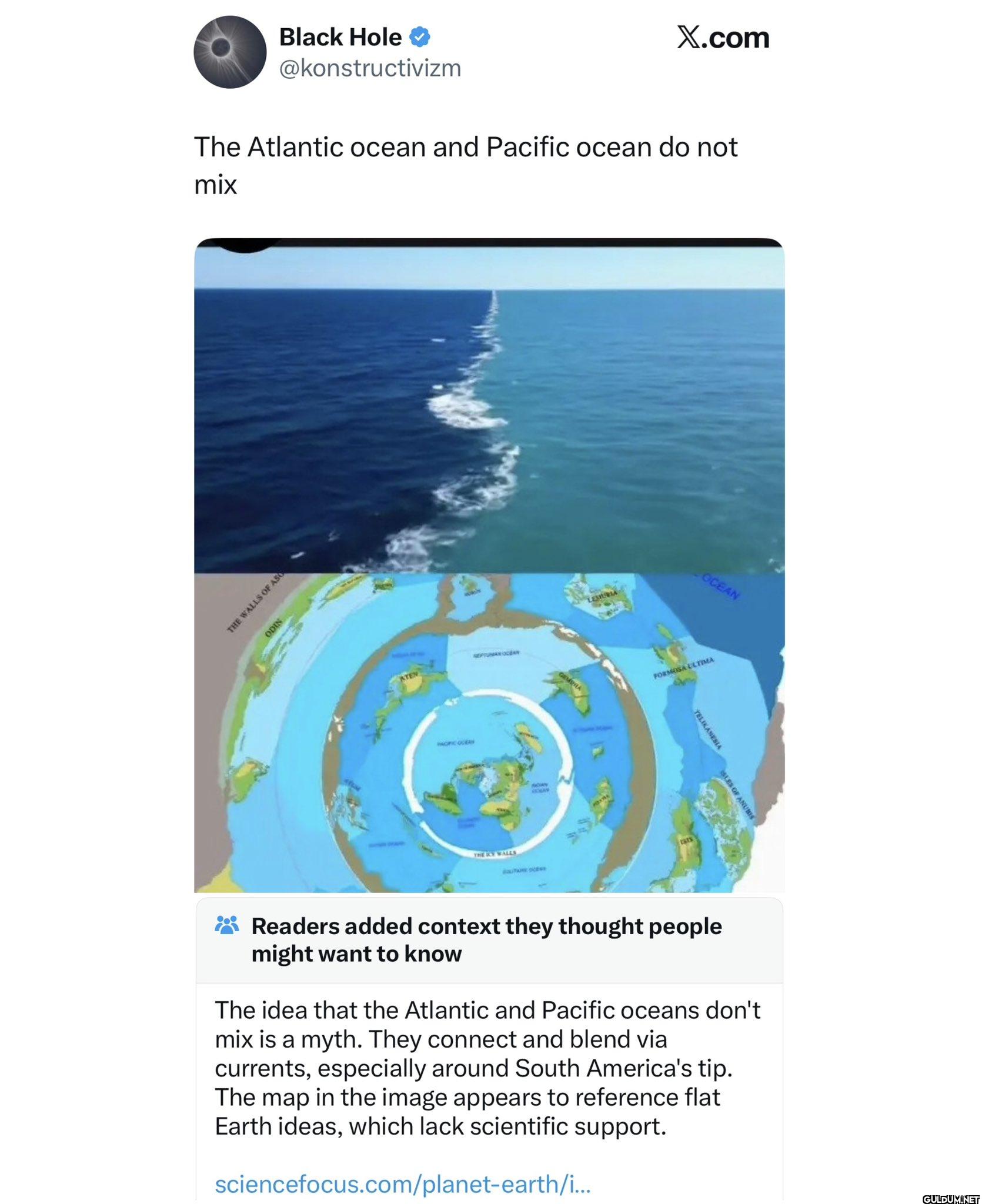 X.com The Atlantic ocean...