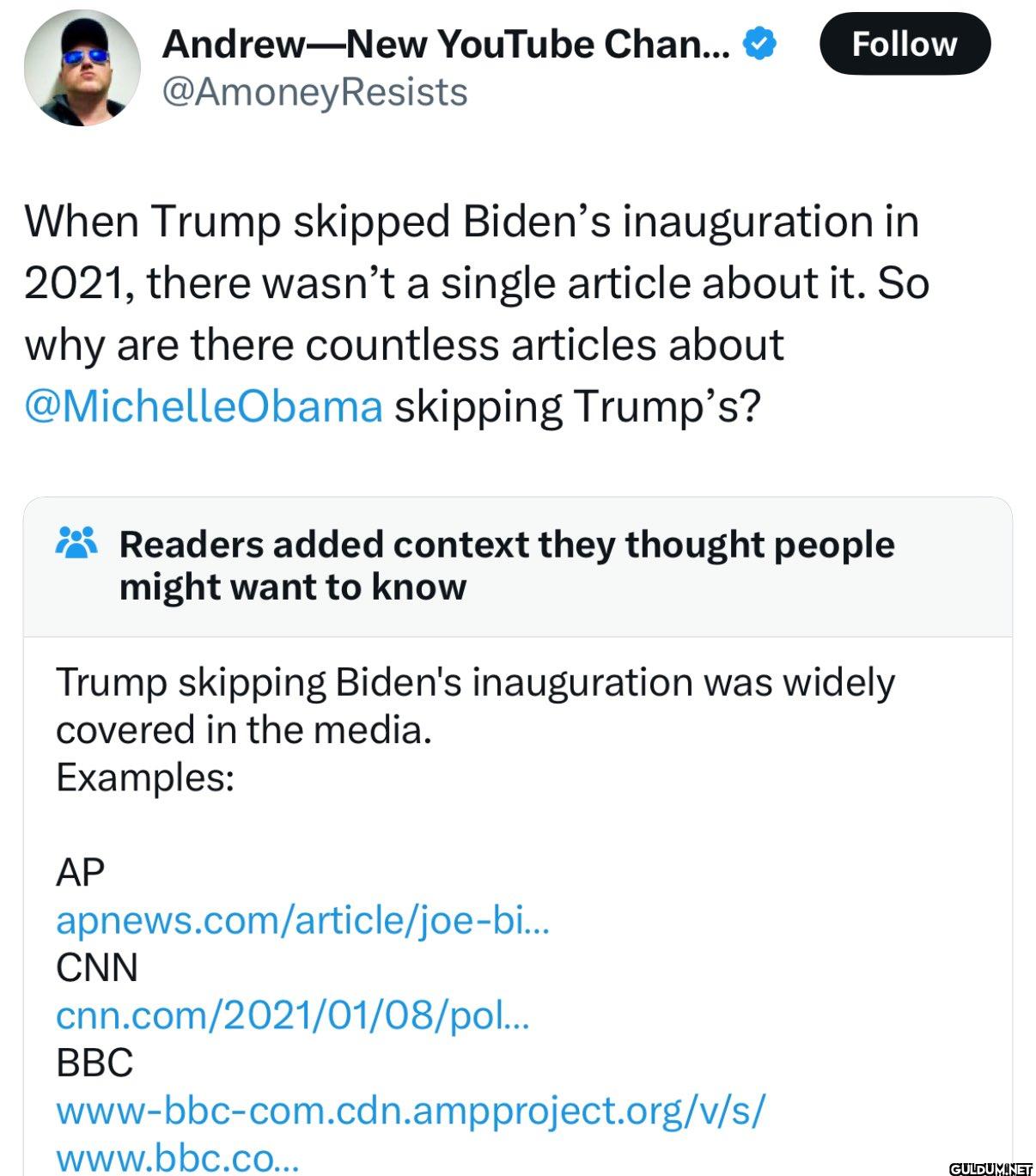 Follow When Trump skipped...