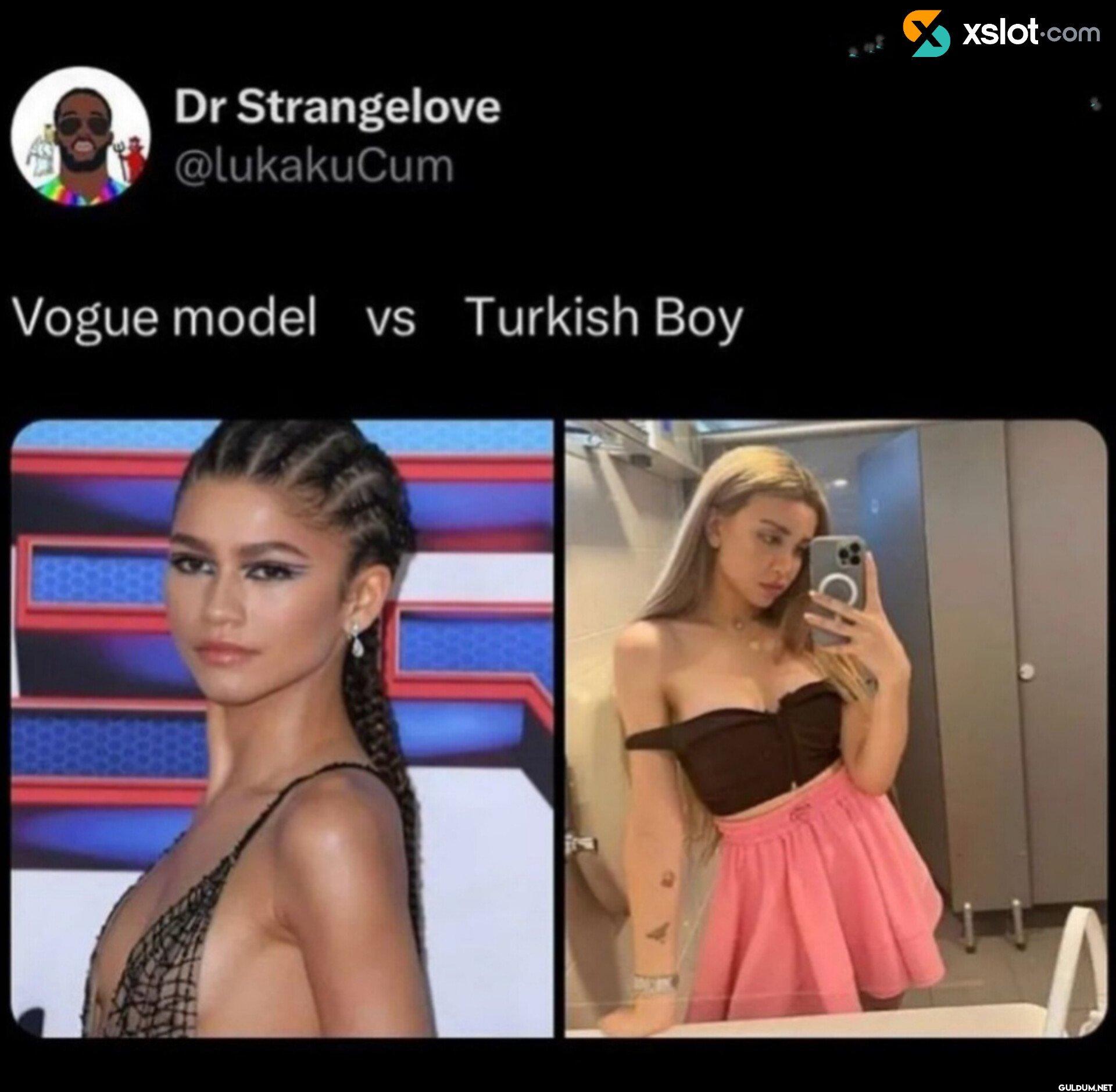 Vogue model vs Turkish Boy...