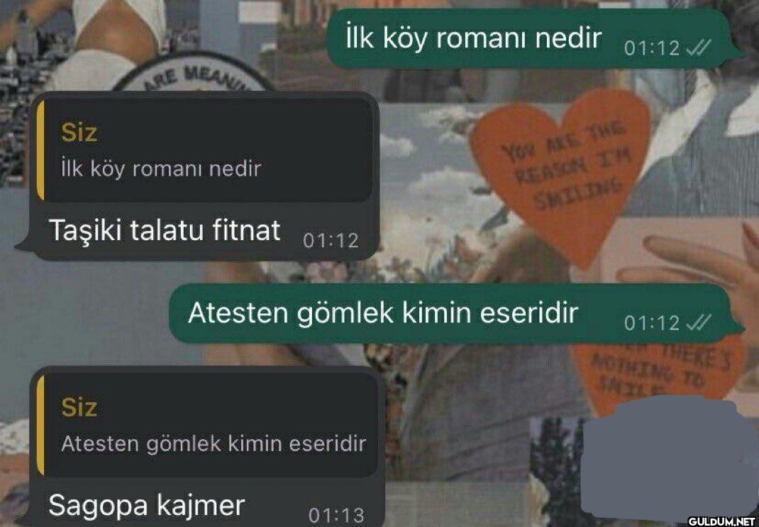 İlk köy romanı nedir Siz...