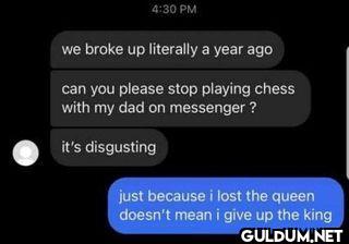 4:30 PM we broke up...