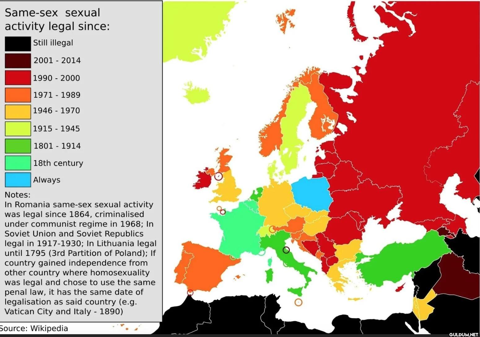 Years in which same sex...