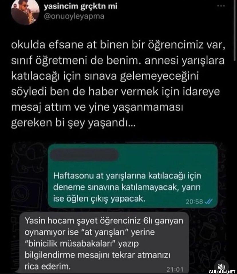 okulda efsane at binen bir...