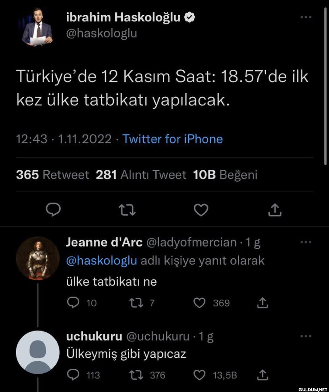 000 Türkiye'de 12 Kasım...