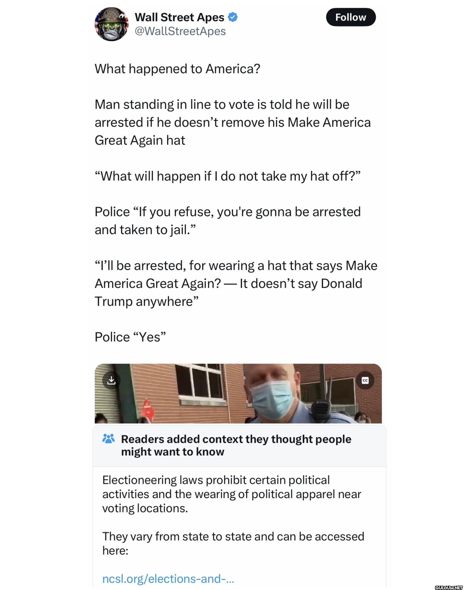 Is this a reason to arrest...