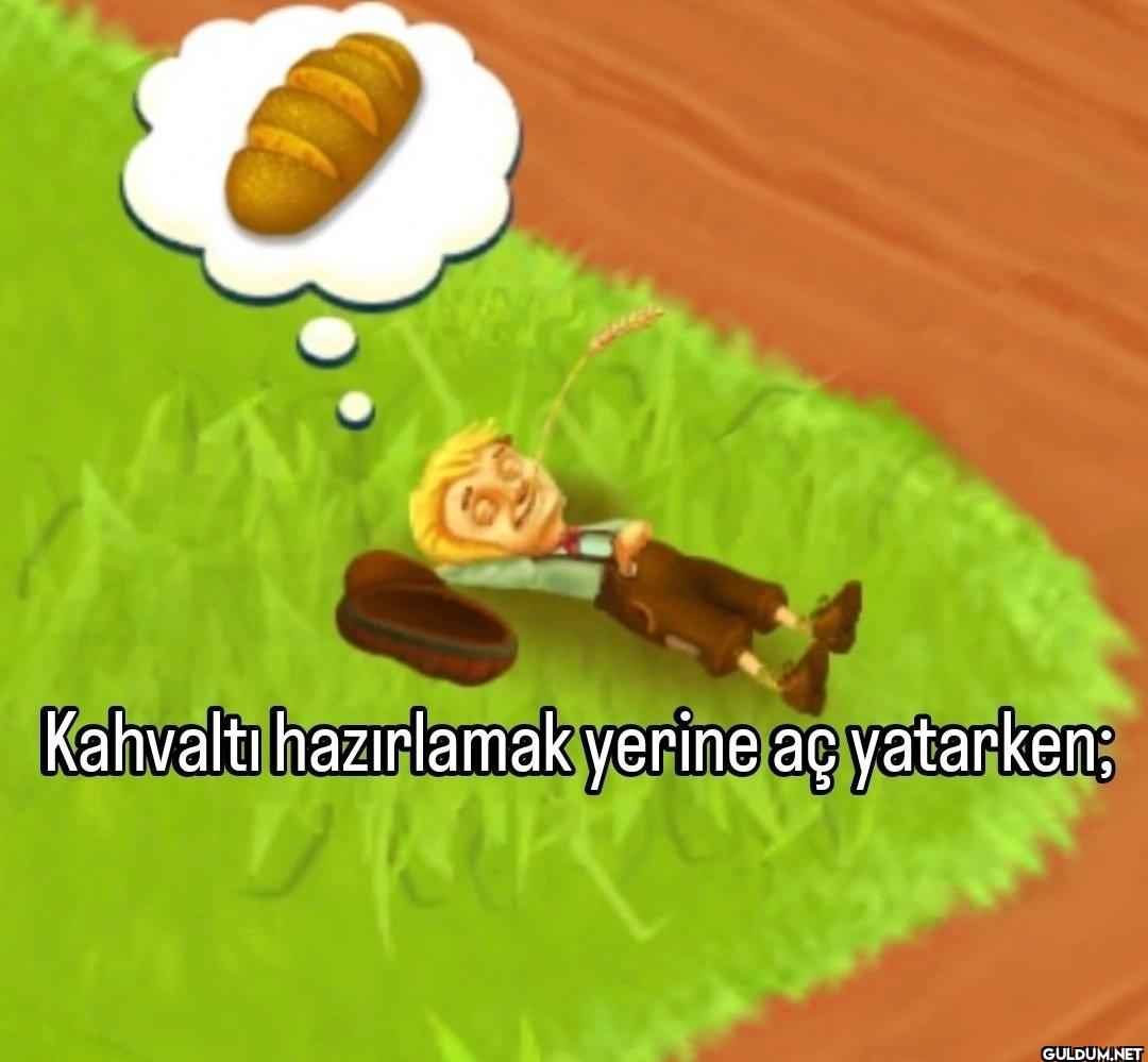 Kahvaltı hazırlamak yerine...