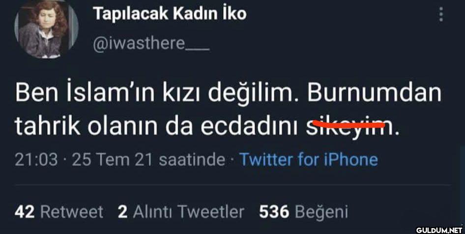 Ben İslam'ın kızı değilim....