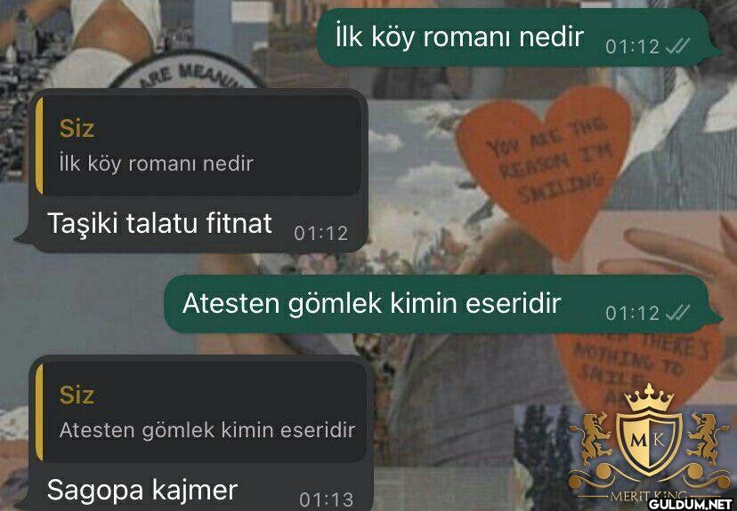Siz ARE MEAN İlk köy...
