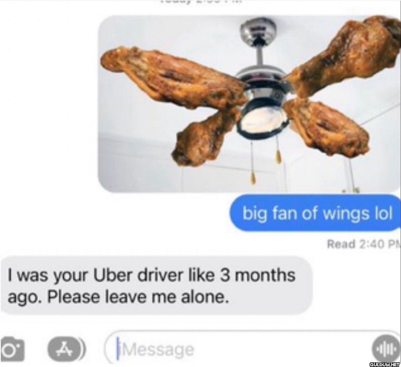 big fan of wings lol I was...