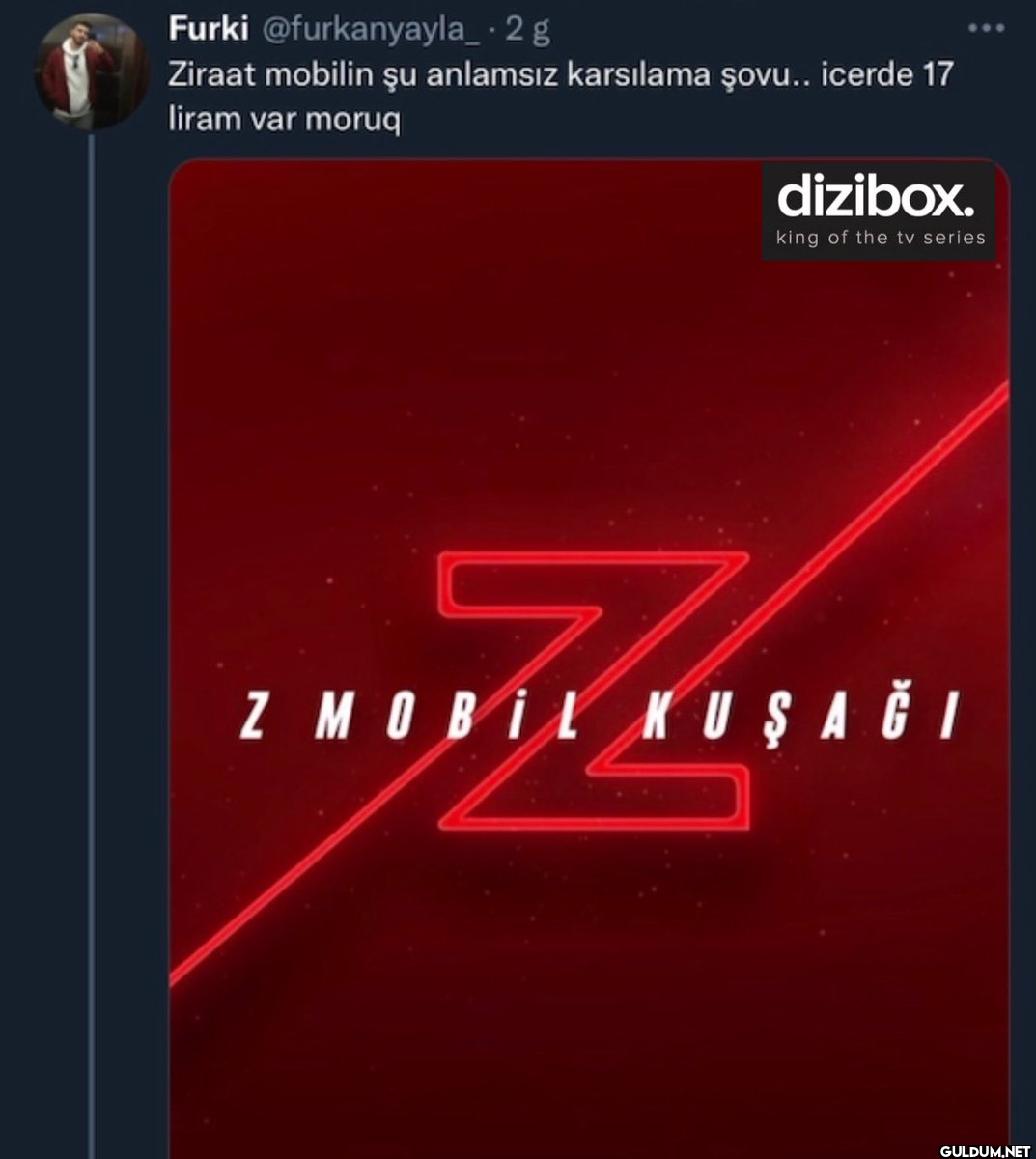 . 2 g Ziraat mobilin şu...