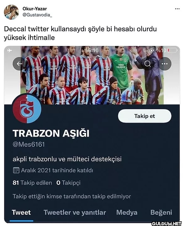 Deccal twitter kullansaydı...