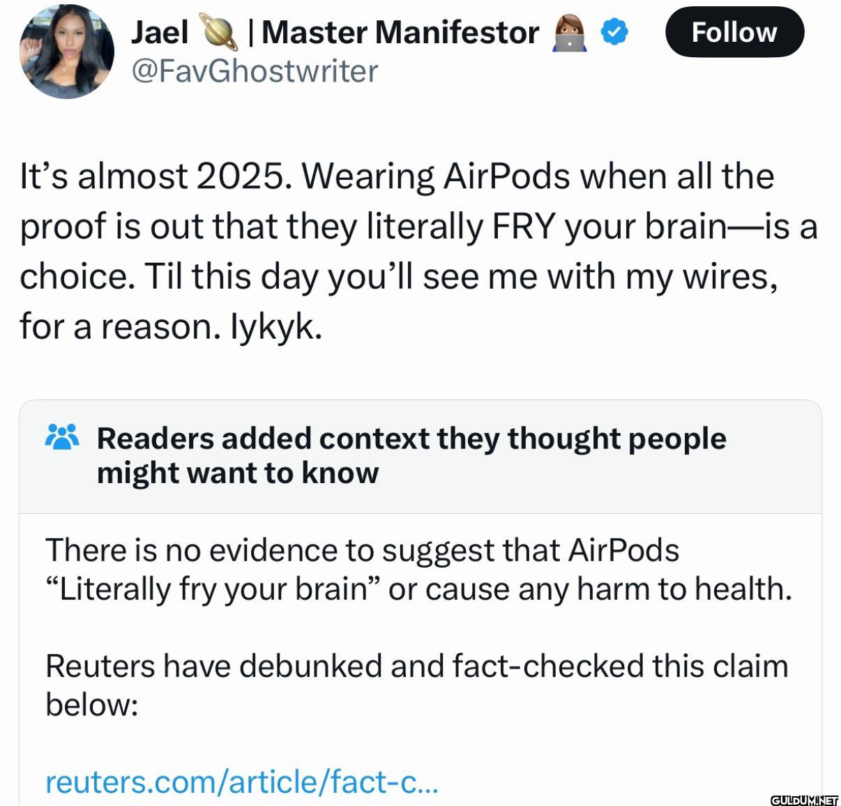 No brain-frying…    Jael...