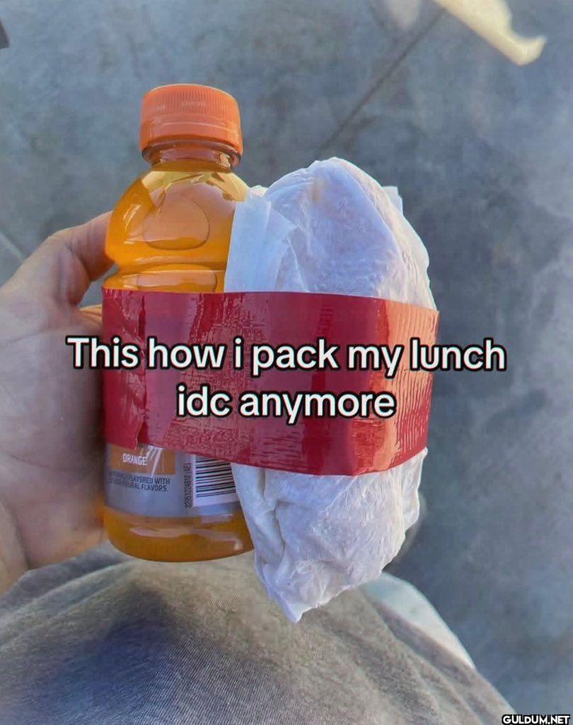 This how i pack my lunch...