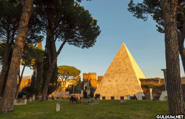 13. Pyramid of Cestius, Rome, Italy