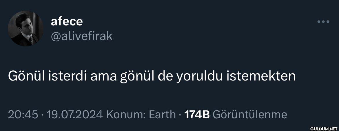 Gönül isterdi ama gönül de...