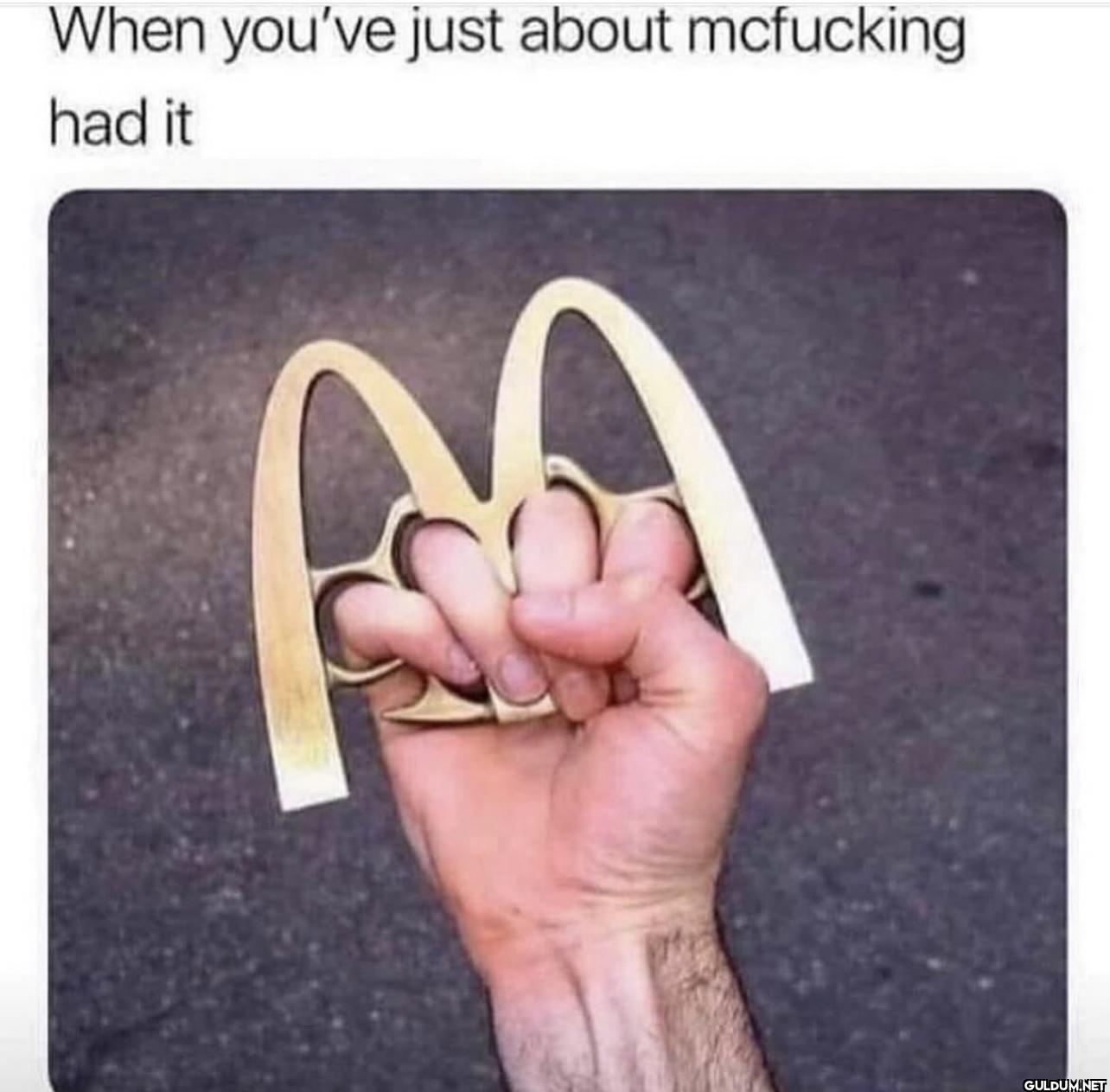When you've just about...