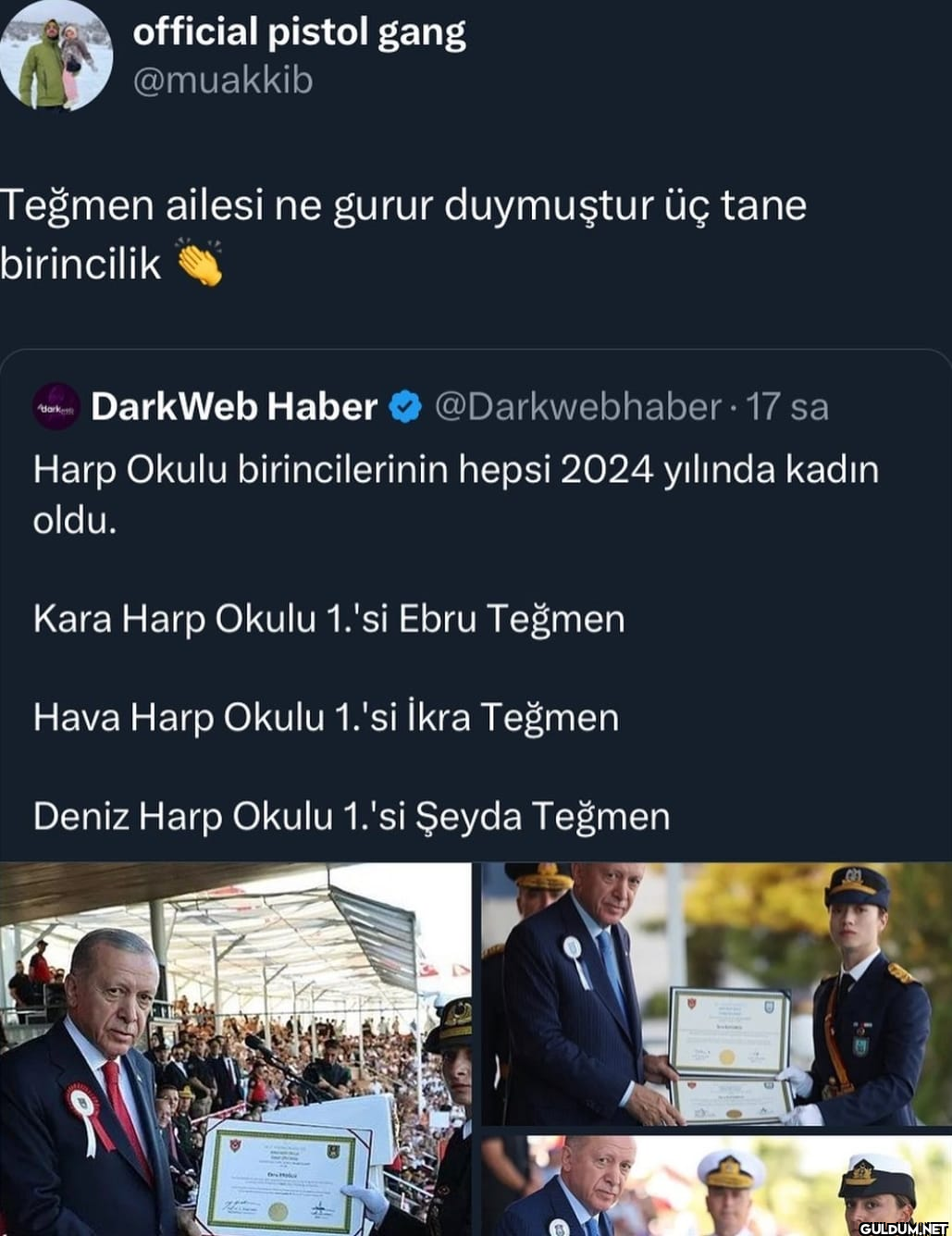 Teğmen ailesi ne gurur...