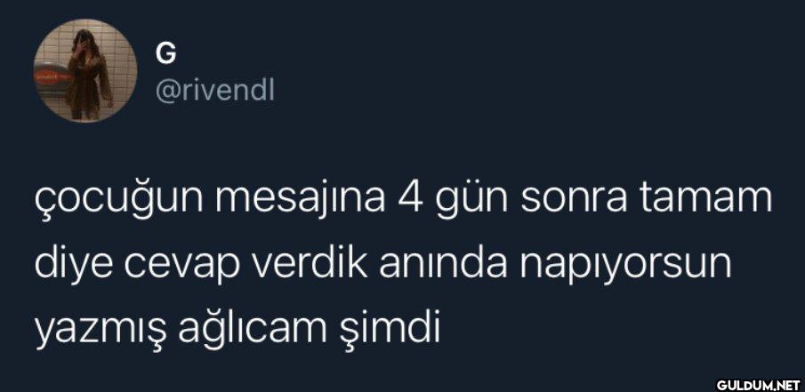 çocuğun mesajına 4 gün...