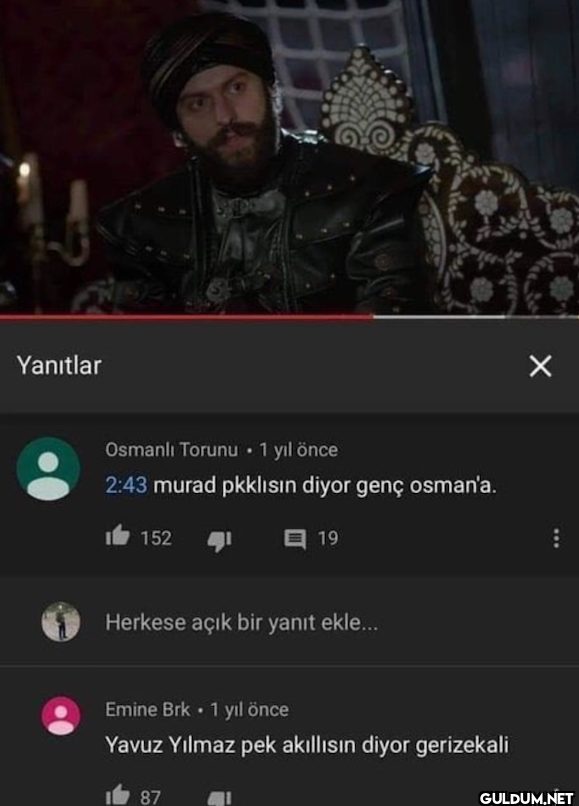 Yanıtlar Osmanlı Torunu •...