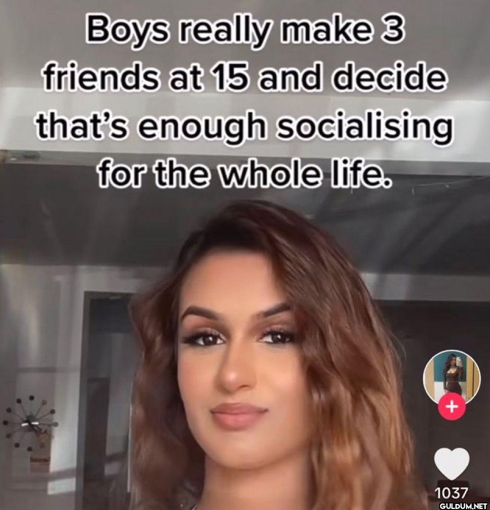 Boys really make 3 friends...