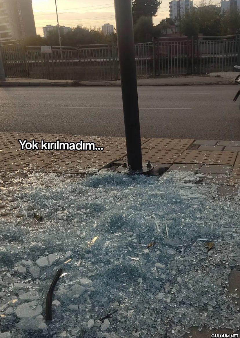 Yok kırılmadım...
