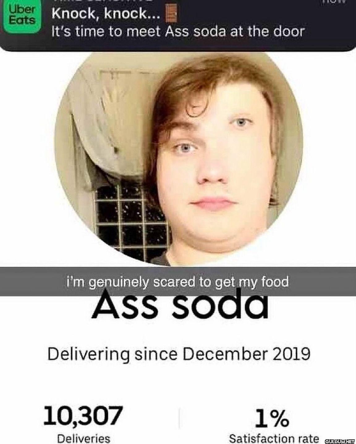Uber Eats Knock, knock......