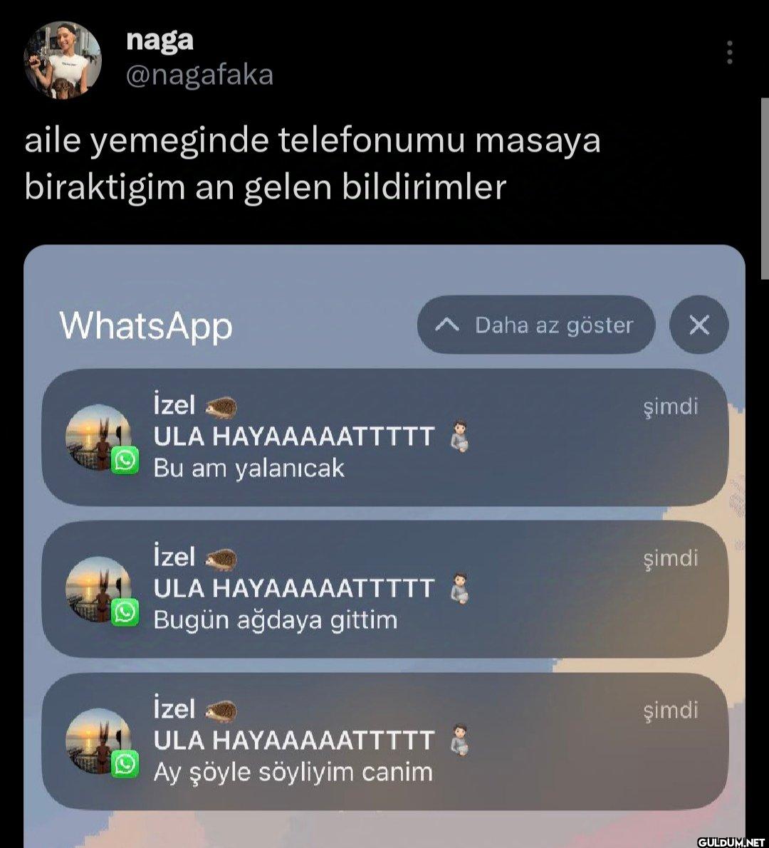aile yemeginde telefonumu...