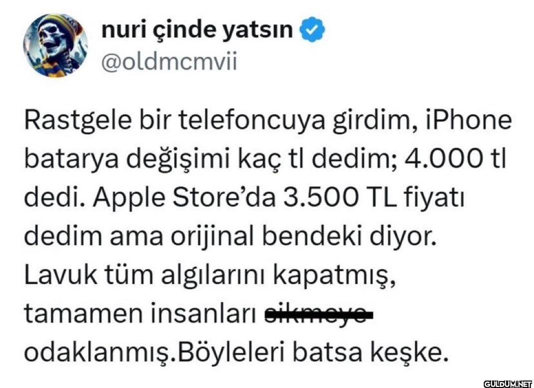 Rastgele bir telefoncuya...