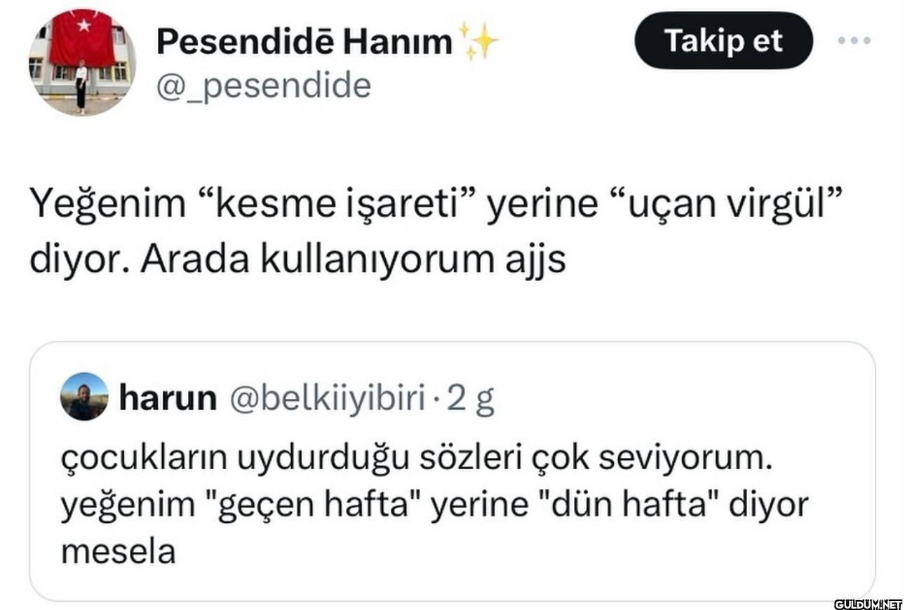 Takip et Yeğenim "kesme...