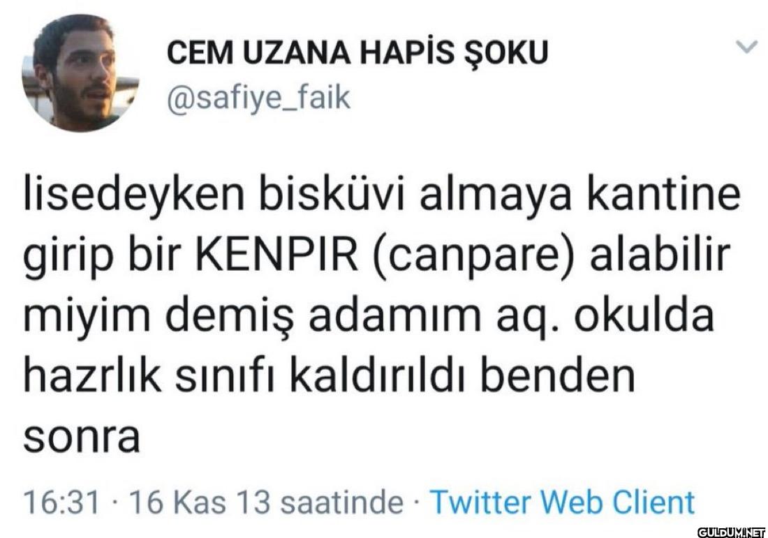 lisedeyken bisküvi almaya...