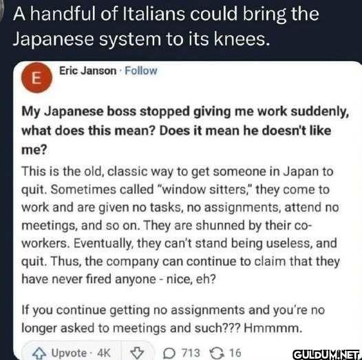 A handful of Italians...