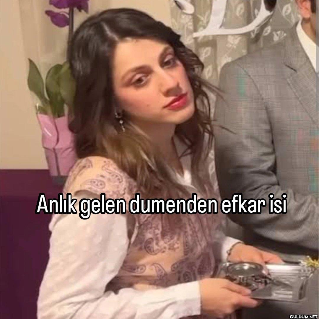 Anlik gelen dumenden efkar isi