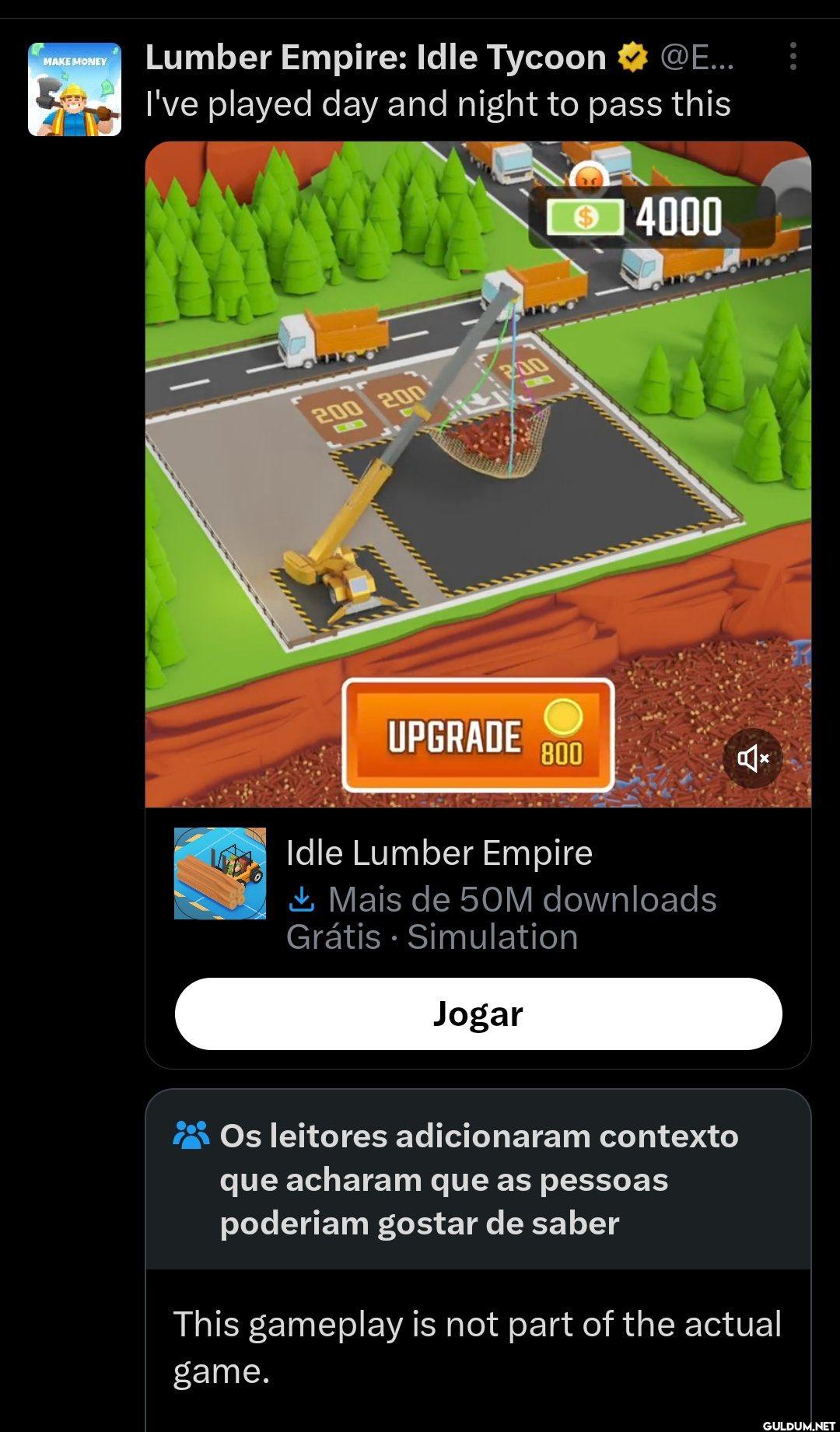 Mobile game ads are not...