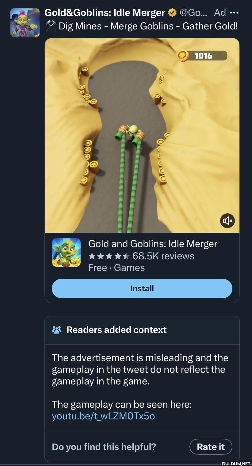 Mobile game ads are not...