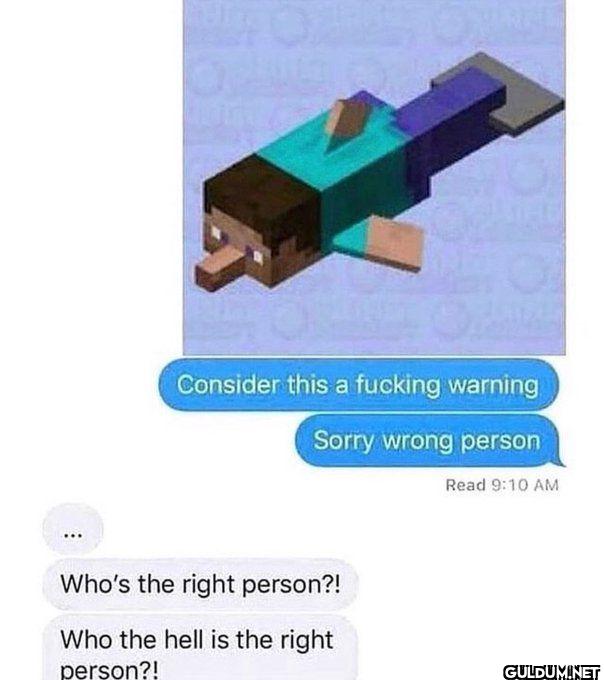 Consider this a fucking...