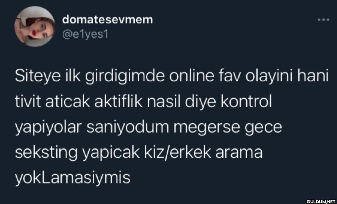 Siteye ilk girdigimde...