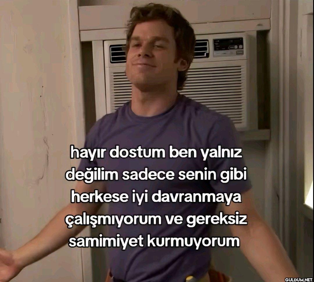 hayır dostum ben yalnız...
