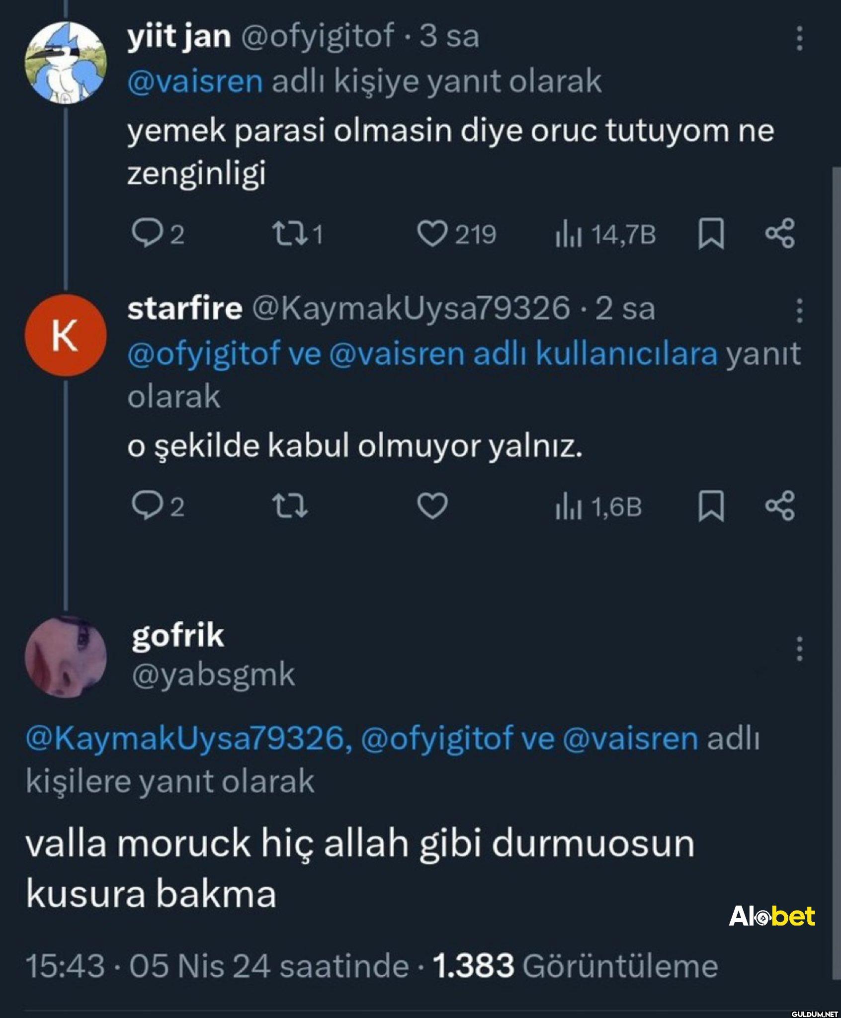3 sa @vaisren adlı kişiye...