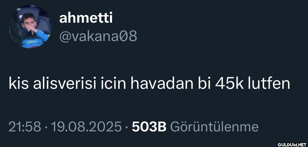 kis alisverisi icin...