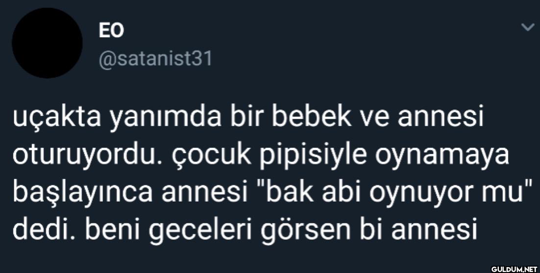 uçakta yanımda bir bebek...