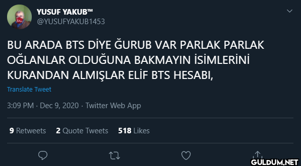 BU ARADA BTS DİYE ĞURUB...