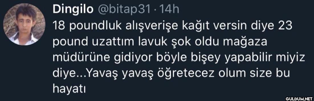 14h 18 poundluk alışverişe...