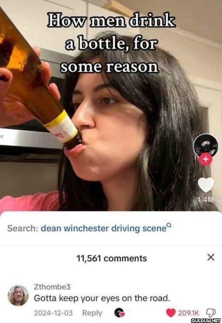 12 How men drink a bottle,...