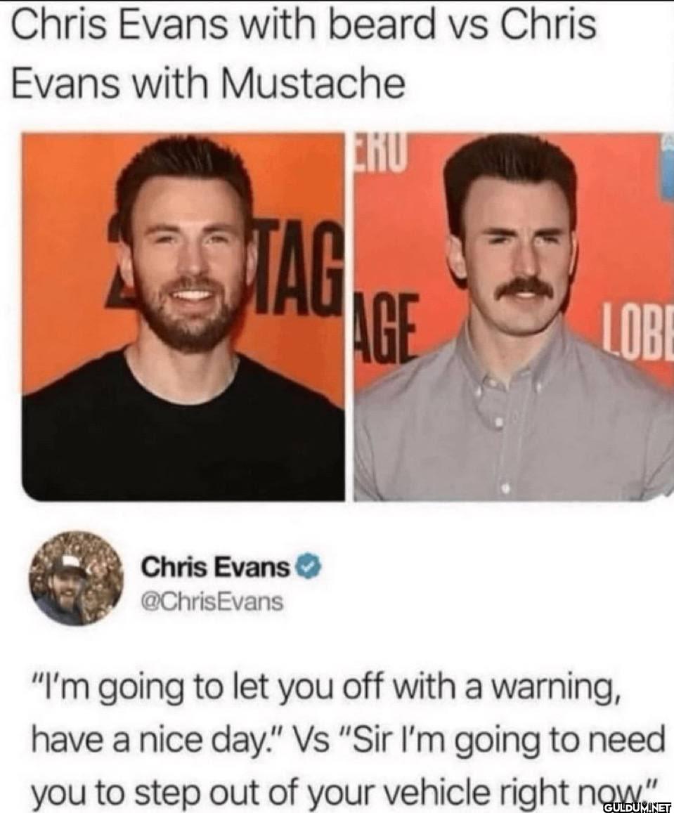 9.    Chris Evans with...