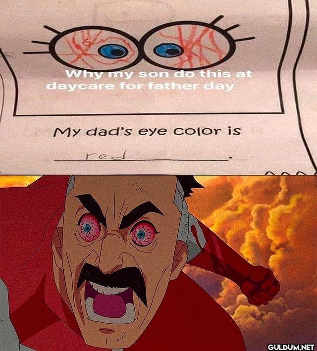 Why my son do this at...