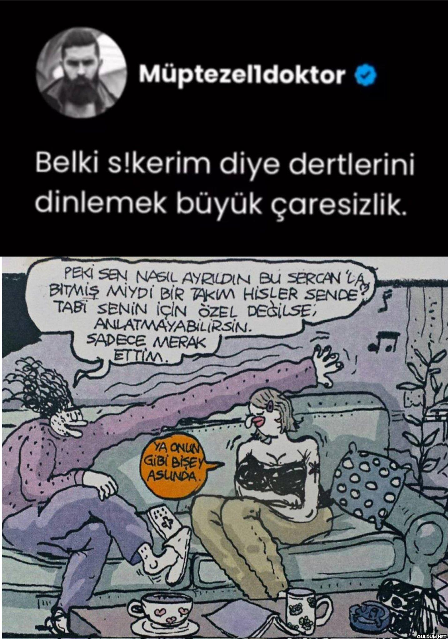 " Peki sen nasıl ayrıldın...