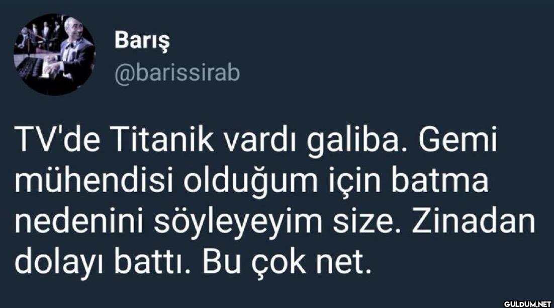 TV'de Titanik vardı...