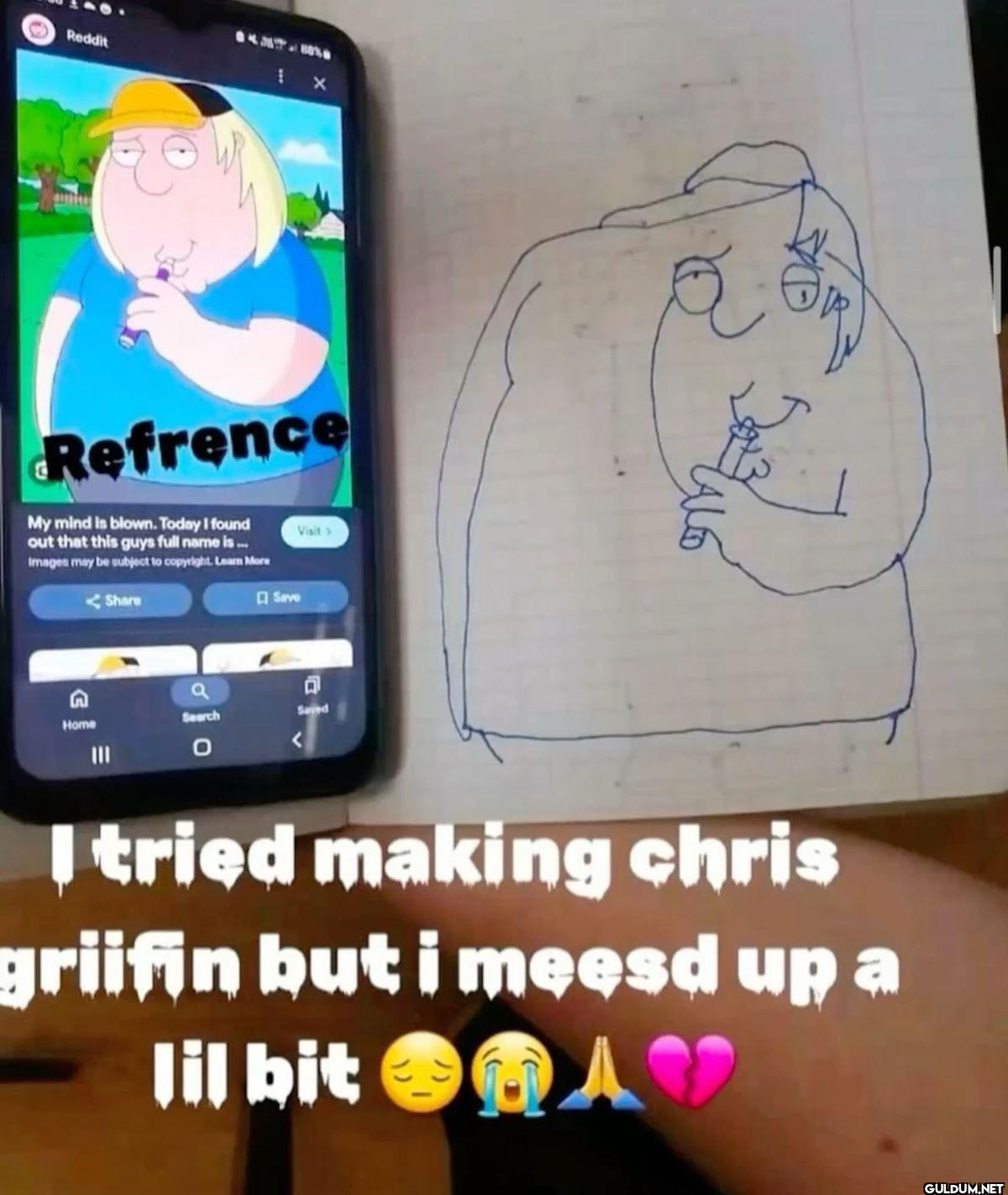 Reddit Refrence My mind is...